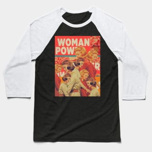 Woman Power Baseball T-Shirt